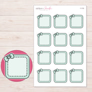 F-1735 planner sticker sheet with enlarged sticker detail