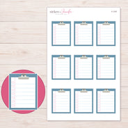 F-1747 planner sticker sheet with enlarged sticker detail