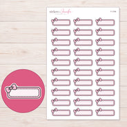 F-1749 planner sticker sheet with enlarged sticker detail