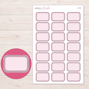 F-1751 planner sticker sheet with enlarged sticker detail