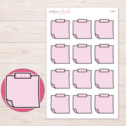 F-1754 planner sticker sheet with enlarged sticker detail