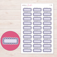 F-1756 planner sticker sheet with enlarged sticker detail