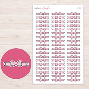 F-1757 planner sticker sheet with enlarged sticker detail