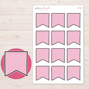 F-1758 planner sticker sheet with enlarged sticker detail