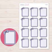 F-1760 planner sticker sheet with enlarged sticker detail