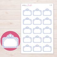 F-1767 planner sticker sheet with enlarged sticker detail