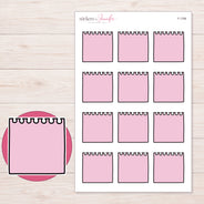 F-1768 planner sticker sheet with enlarged sticker detail