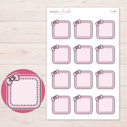 F-1789 planner sticker sheet with enlarged sticker detail