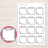 F-1793 planner sticker sheet with enlarged sticker detail