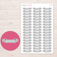 F-1795 planner sticker sheet with enlarged sticker detail