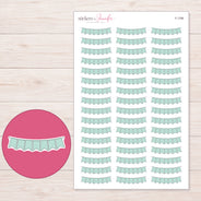 F-1796 planner sticker sheet with enlarged sticker detail