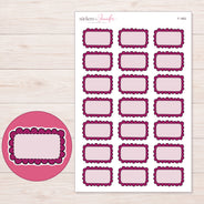 F-1802 planner sticker sheet with enlarged sticker detail