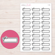 F-1803 planner sticker sheet with enlarged sticker detail