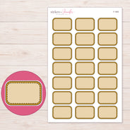 F-1805 planner sticker sheet with enlarged sticker detail