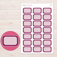 F-1806 planner sticker sheet with enlarged sticker detail