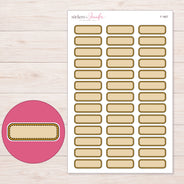 F-1807 planner sticker sheet with enlarged sticker detail