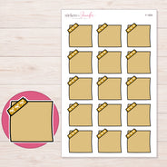 F-1809 planner sticker sheet with enlarged sticker detail
