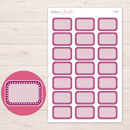 F-1815 planner sticker sheet with enlarged sticker detail