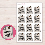 F-1819 planner sticker sheet with enlarged sticker detail