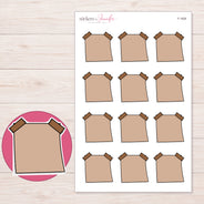 F-1826 planner sticker sheet with enlarged sticker detail