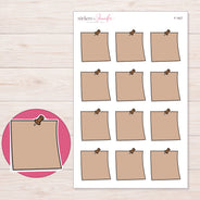 F-1827 planner sticker sheet with enlarged sticker detail