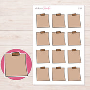 F-1828 planner sticker sheet with enlarged sticker detail