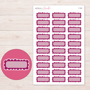 F-1830 planner sticker sheet with enlarged sticker detail