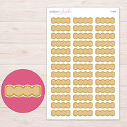 F-1832 planner sticker sheet with enlarged sticker detail