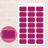 F-1839 planner sticker sheet with enlarged sticker detail
