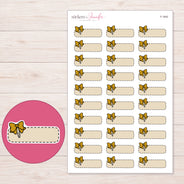 F-1840 planner sticker sheet with enlarged sticker detail
