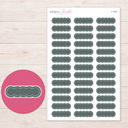 F-1842 planner sticker sheet with enlarged sticker detail