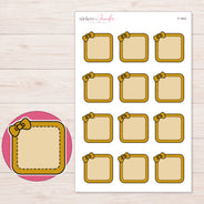 F-1843 planner sticker sheet with enlarged sticker detail