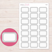F-1860 planner sticker sheet with enlarged sticker detail