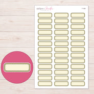 F-1861 planner sticker sheet with enlarged sticker detail