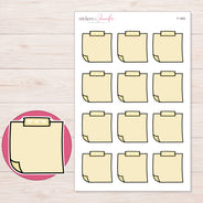 F-1862 planner sticker sheet with enlarged sticker detail