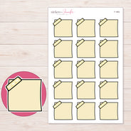 F-1863 planner sticker sheet with enlarged sticker detail