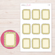 F-1867 planner sticker sheet with enlarged sticker detail