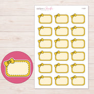 F-1871 planner sticker sheet with enlarged sticker detail