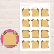 F-1880 planner sticker sheet with enlarged sticker detail