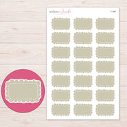 F-1887 planner sticker sheet with enlarged sticker detail