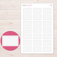 F-1889 planner sticker sheet with enlarged sticker detail