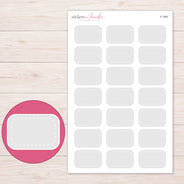 F-1893 planner sticker sheet with enlarged sticker detail