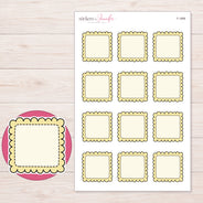 F-1898 planner sticker sheet with enlarged sticker detail