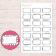 F-1910 planner sticker sheet with enlarged sticker detail