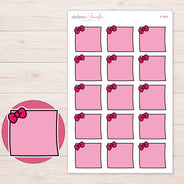 F-1912 planner sticker sheet with enlarged sticker detail