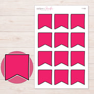 F-1920 planner sticker sheet with enlarged sticker detail