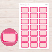 F-1923 planner sticker sheet with enlarged sticker detail