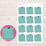 F-1935 planner sticker sheet with enlarged sticker detail