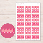 F-1940 planner sticker sheet with enlarged sticker detail