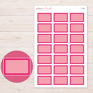 F-1943 planner sticker sheet with enlarged sticker detail